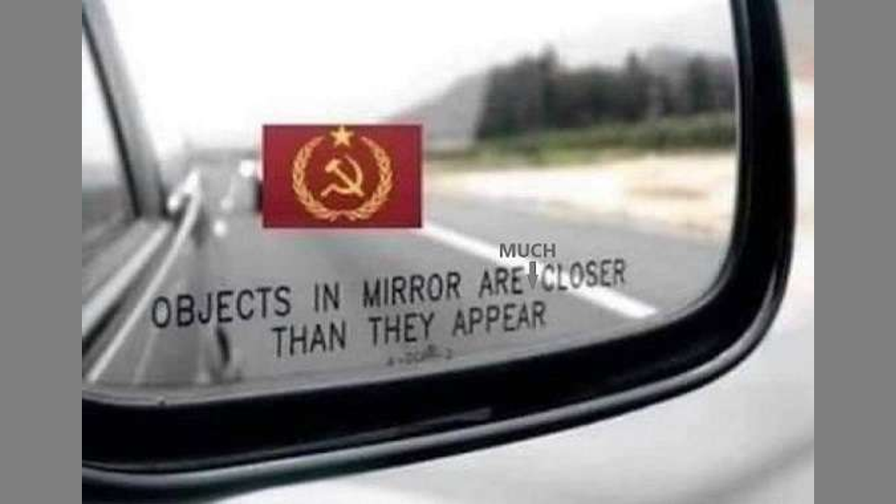 Objects in mirror are closer than