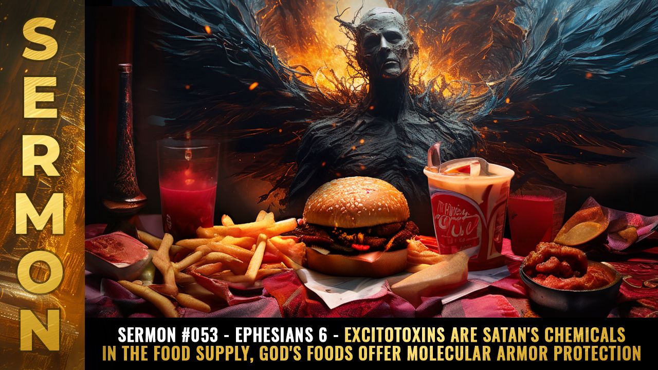 Mike Adams Sermon #053 - Ephesians 6 - EXCITOTOXINS are Satan's chemicals in the food supply, God's foods offer molecular ARMOR protection