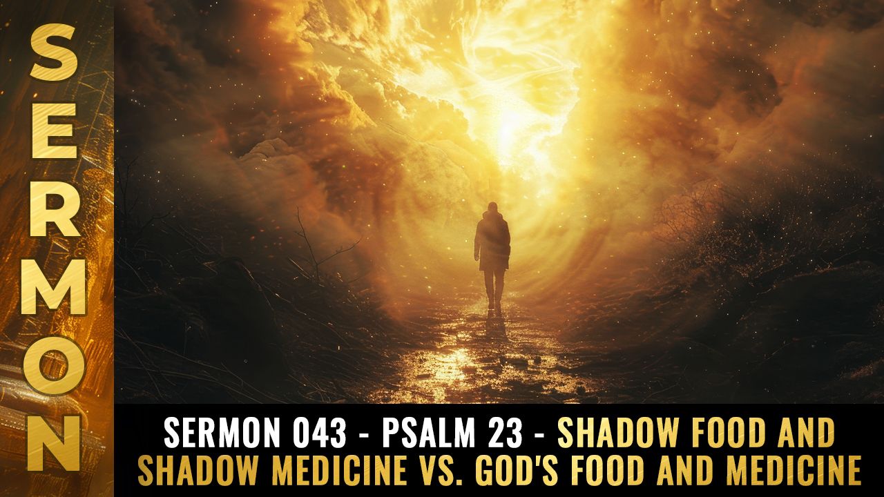 Mike Adams Sermon #043 - Psalm 23 - Shadow food and shadow medicine vs. GOD'S FOOD and medicine