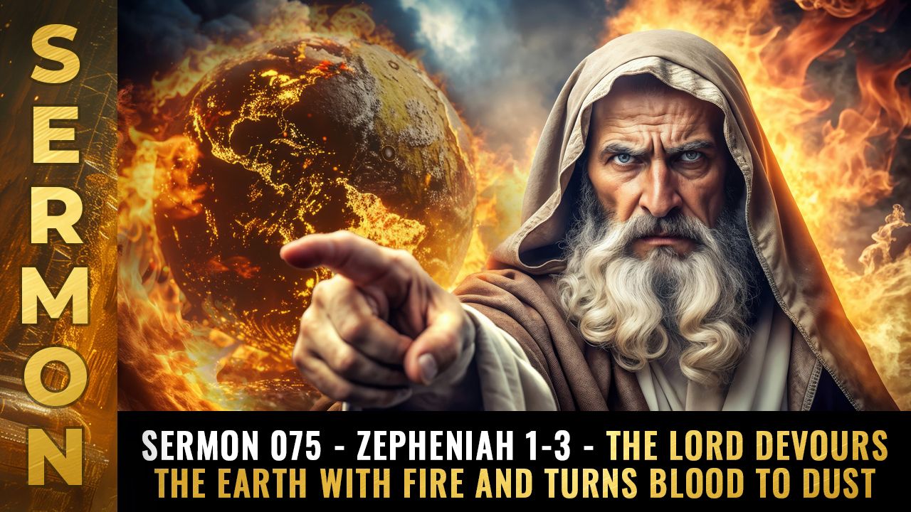 Mike Adams Sermon #075 - Zepheniah 1-3 - The Lord DEVOURS the Earth with fire and turns BLOOD to DUST