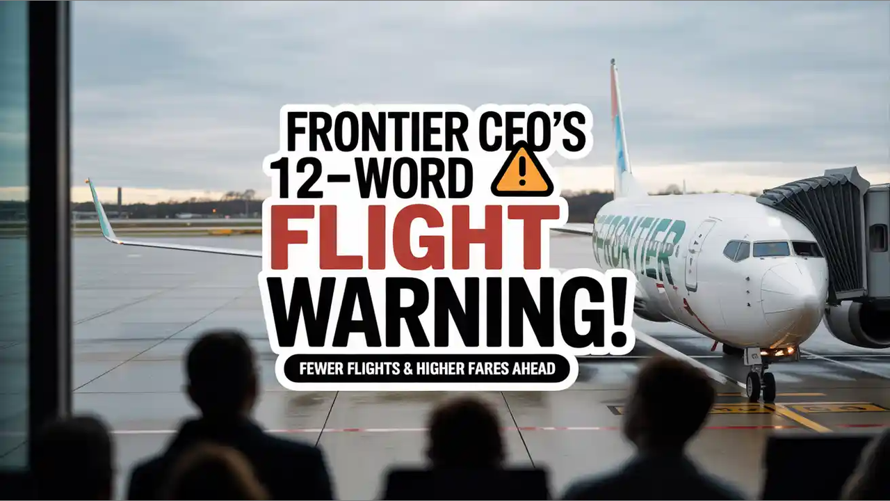 Frontier Airlines CEO’s Blunt Warning Flight Reductions, Higher Fares
