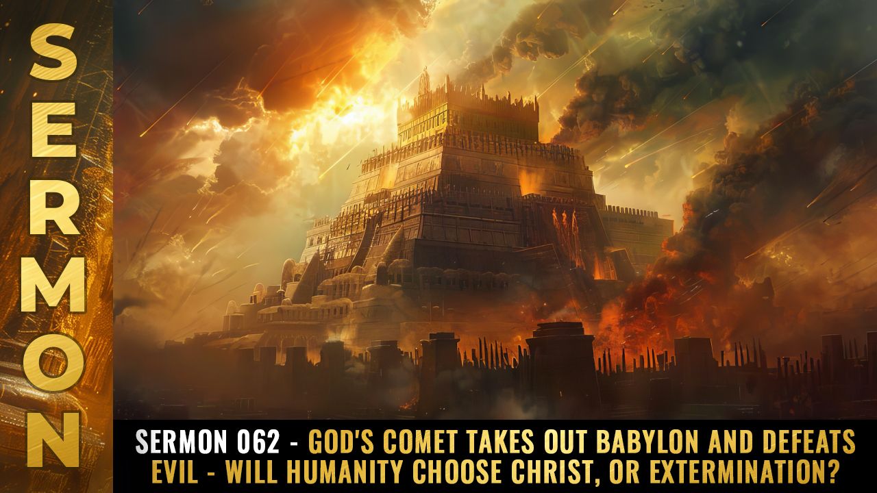 Mike Adams Sermon #062 - God's comet takes out BABYLON and defeats EVIL - Will humanity choose Christ, or extermination?