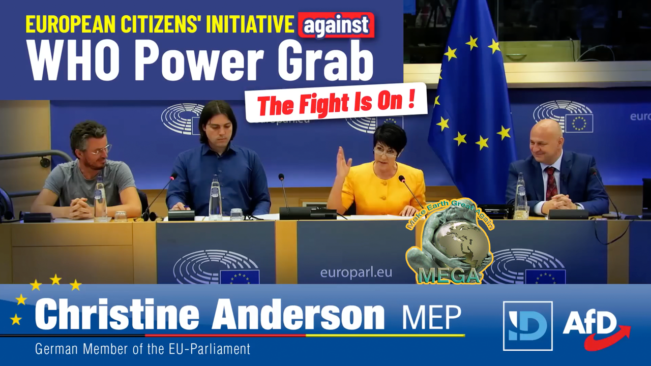 The Fight Is On! - EUROPEAN CITIZENS' INITIATIVE against WHO Power Grab  Christine Anderson, MdEP