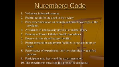 The Nuremberg Code (1947)