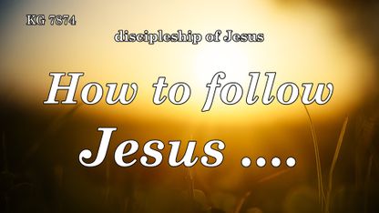 DISCIPLESHIP of JESUS