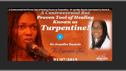 Why TURPENTINE is a GAME-CHANGER! Dr. Jennifer Daniels (2019)