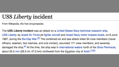 The truth told for the first time about Israel’s massacre of U.S.S. Liberty crewmen.