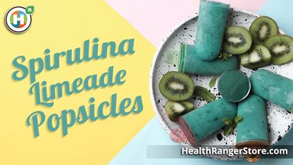 Spirulina Limeade Popsicles