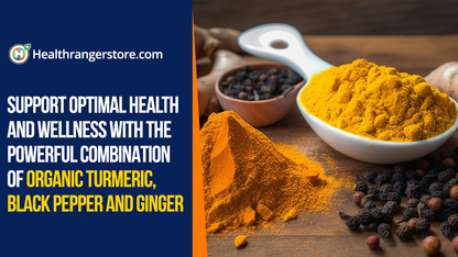 Support optimal health and wellness with the powerful combination of Organic Turmeric, Black Pepper and Ginger