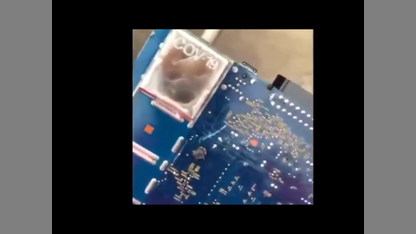 5-G installer exposes a transmitter that says COV-19 right on the hardware!!