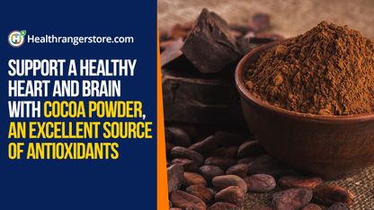 Support a healthy heart and brain with cocoa powder, an excellent source of antioxidants
