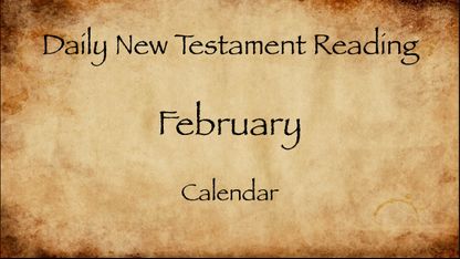 February 2023 Daily New Testament Reading Calendar