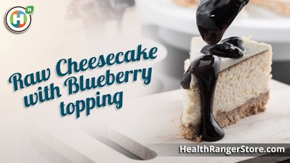 Raw Cashew Blueberry Cheesecake