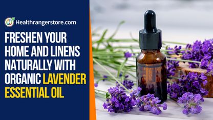 Freshen your home and linens naturally with organic lavender essential oil