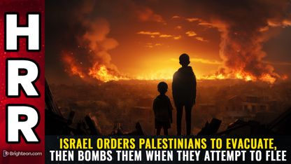 Israel orders Palestinians to EVACUATE, then BOMBS THEM when they attempt to flee