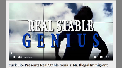 Cuck Lite Presents Real Stable Genius: Mr. Illegal Immigrant Supporter