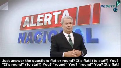 (English subtitled) 2020 Brazil TV Flat Earth survey! ✅