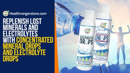 Replenish lost minerals and electrolytes with concentrated mineral drops and electrolyte drops