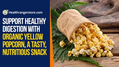 Support healthy digestion with organic yellow popcorn, a tasty, nutritious snack