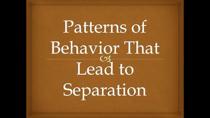 Patterns of Behavior That Lead to Separation: Jacob and Laban