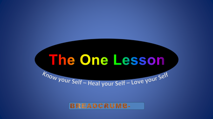 The One Lesson: Breadcrumbs
