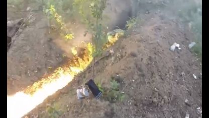 AFU Officers Literally "Burn Out at Work" 00:07 - in the Trenches near Artemovsk