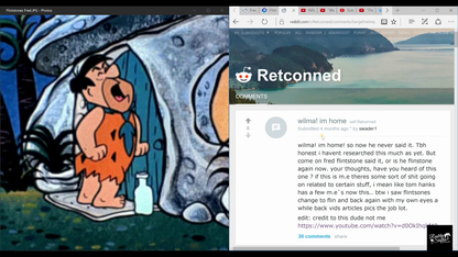 Mandela Effect -  Wilma, I'm home!!!  (Fred Flintstone)